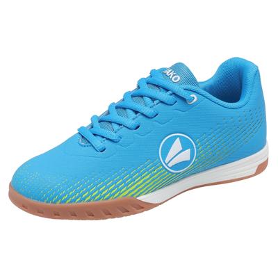 Indoorschuh JAKO "J-SI SKILL", Gr. 32, sky, neon gelb, Synthetik, sportlich, Schuhe Image