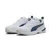 Sneaker PUMA "Milenio Tech 2000 Sneakers Erwachsene", Gr. 44, weiß persian blau silber metallic, Obermaterial: Synthetik, Textil; Futter: Textil; Innensohle: Textil; Laufsohle: Gummi, Schuhe