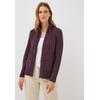 Cardigan CECIL, Damen, Gr. L (42), rot (mulberry rot), Web, Stoff, 77% Baumwolle, 20% Polyester, 3% Elasthan, unifarben, casual, normal normal, hoch geschlossener Ausschnitt, Langarm abgesteppt, Strickjacken, aus Baumwolle mit Stretchanteil
