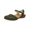 Ballerina EL NATURALISTA "El Naturalista Ballerinas Nubukleder", Damen, Gr. 36, grün (dunkelgrün), Nubukleder, casual, Schuhe