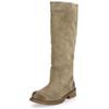 Stiefel FELMINI "Felmini Stiefel Leder", Damen, Gr. 36, grau, Leder, casual, Schuhe