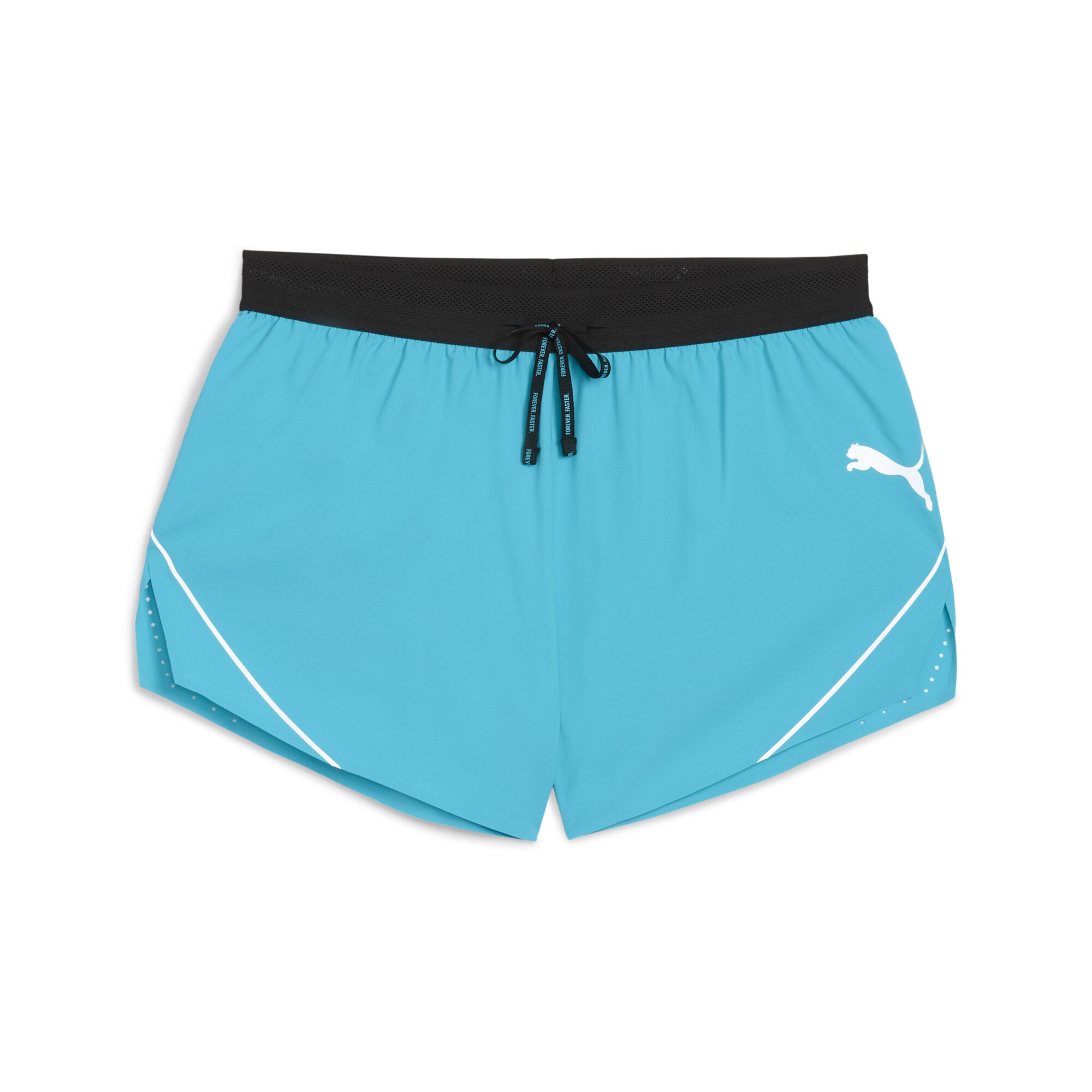 Laufshorts PUMA "RACEDAY ULTRAWEAVE 3" Split Shorts Herren", Herren, Gr. L, Normalgrößen, blau (speed blau), Obermaterial: 100% Polyester; Innenhose: 100% Polyester; Unterer Bund: 11% Elasthan, 89% Polyester, unifarben, regular fit, Hosen Image