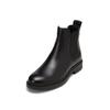 Chelseaboots MARC O'POLO "aus edlem Rindleder", Damen, Gr. 39, schwarz, Obermaterial: 100% Leder (Schaf), unifarben, Schuhe