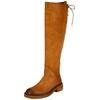 Overkneestiefel FELMINI "Felmini Stiefel Leder", Damen, Gr. 39, braun (hellbraun), Leder, casual, Schuhe