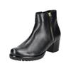 Stiefelette GABOR COMFORT "Gabor Comfort Stiefelette Nappaleder", Damen, Gr. 37,5, schwarz, Nappaleder, casual, Schuhe