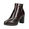High-Heel-Stiefelette NERO GIARDINI "Nero Giardini Stiefelette Leder", Damen, Gr. 39, braun (dunkelbraun), Leder, casual, Schuhe