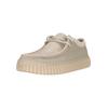 Mokassin CLARKS "Torhill Low", Herren, Gr. 44, weiß, casual, Schuhe, mit markanter, gerippter Sohle
