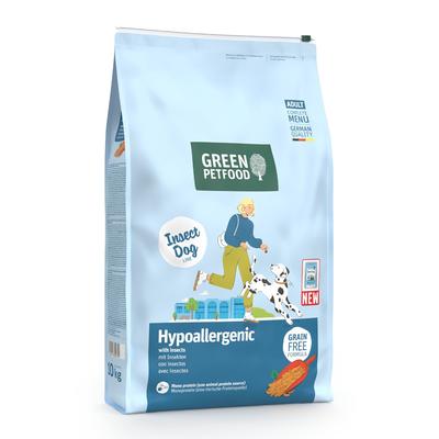10kg Green Petfood Insect Dog Hypoallergenic mit Insekten Hundefutter trocken