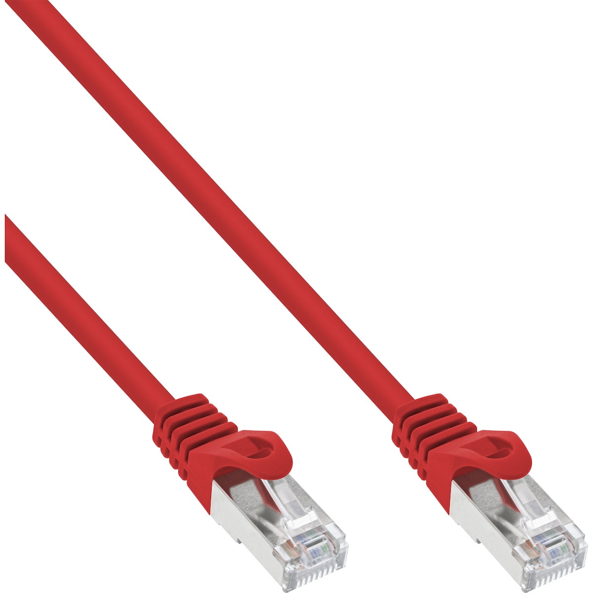 InLine® Patchkabel, F/UTP, Cat.5e, rot, 0,3m Image