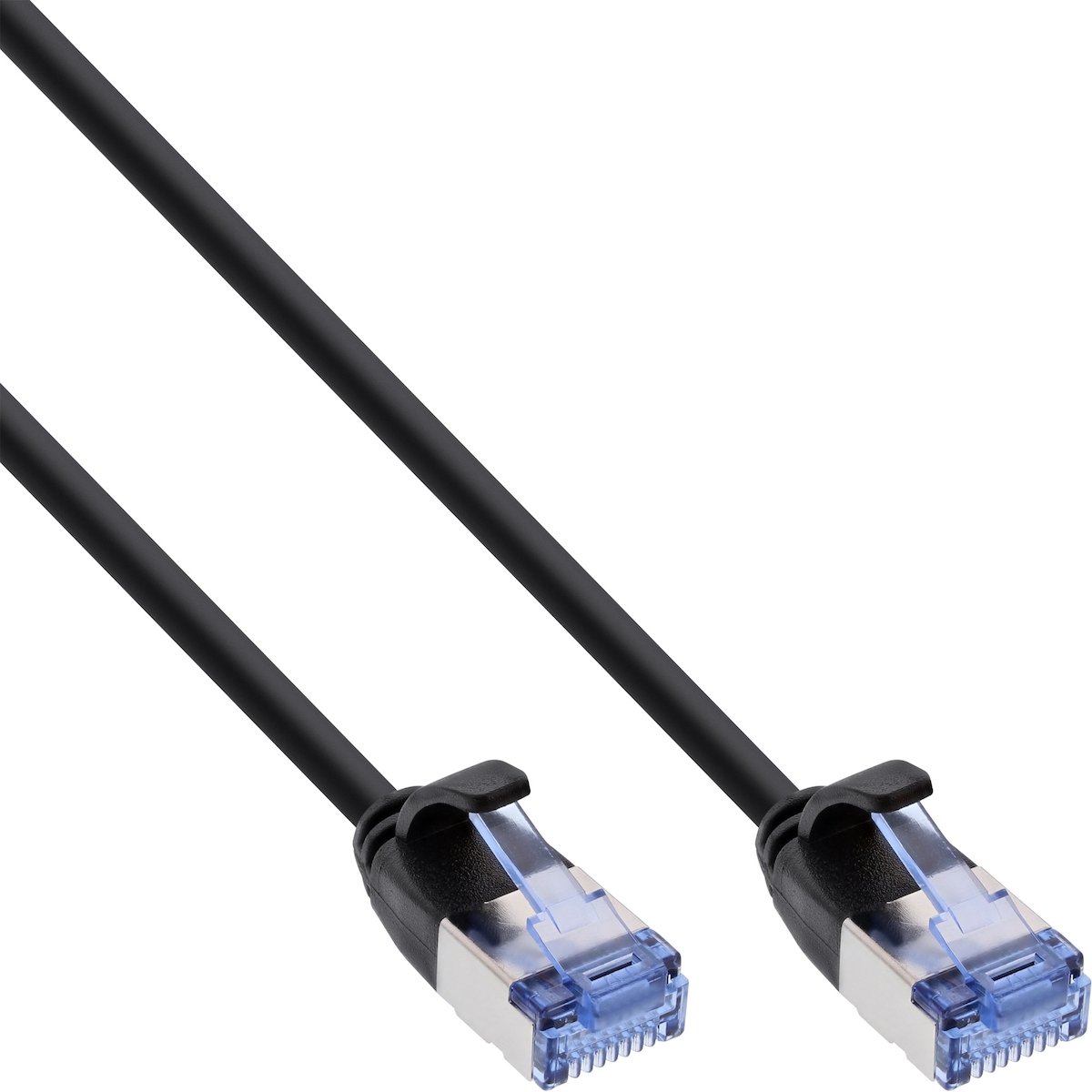 InLine® Patchkabel slim, U/FTP PiMf, Cat.6A, schwarz, 2m Image