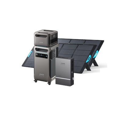 Anker SOLIX F3800 + Expansion Battery + Smart Home Power Kit + 2x 400W Solar Panel