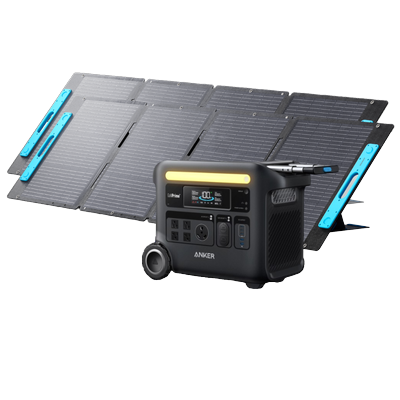 Anker SOLIX F2600 Solar Generator + 2Ã— 200W Solar Panel