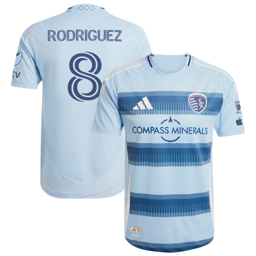 Memo Rodriguez Men's adidas Light Blue Sporting Kansas City 2025 One KC Authentic Custom Jersey