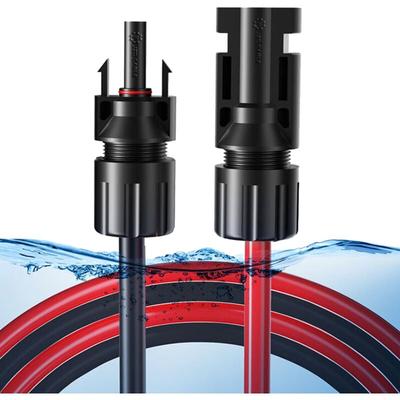 Solarsys - Solarkabel 6mm² (1 m) – Photovoltaik-Verlängerung 10AWG, 1500V dc, Stecker m/f, IP68, Image