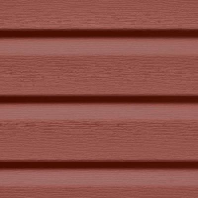 CertainTeed Mainstreet Horizontal Vinyl Siding (2 Square) Double 4 Inch Dutchlap - Autumn Red - Single Box