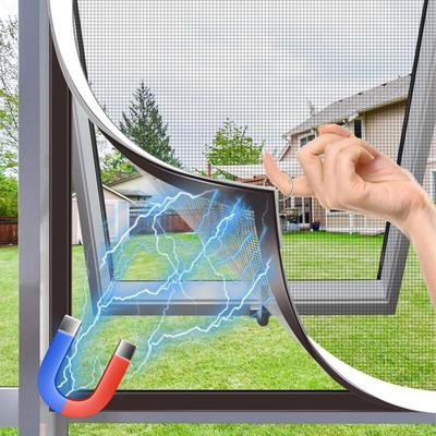 Stück Fenstergitter mit starker Magnetbefestigung, Magnet-Fliegengitter bis 100 x 100 cm, Größe Image
