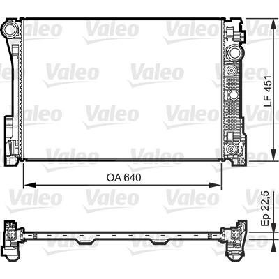 Valeo Kühler, Motorkühlung [Hersteller-Nr. 735285] für Mercedes-Benz Image