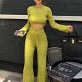 Per donna Abito in maglia Tute sportive e per il tempo libero Athleisure Autunno Manica Lunga Vita Alta Antivento Leggero Traspirante Palestra Allenamento Corsa abbigliamento sportivo Abbigliamento
