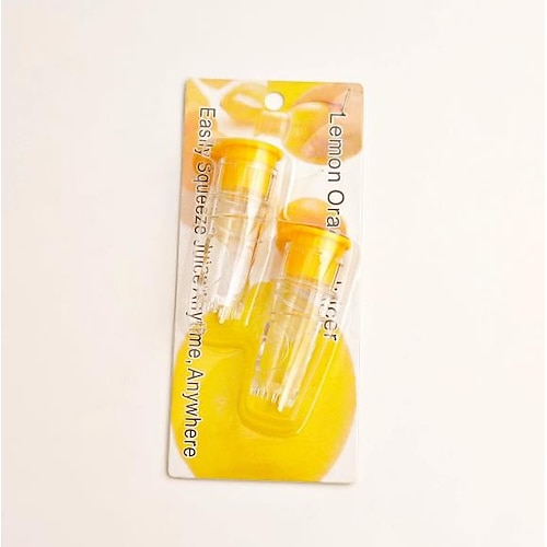 2 Stück Zitronenpresse, manuelle Zitruspresse für Zitronen und Orangen, robuste Handpresse, Entsafter, Küchenwerkzeug, einfach zu verwendendes Gerät zum Entsaften von Früchten Image