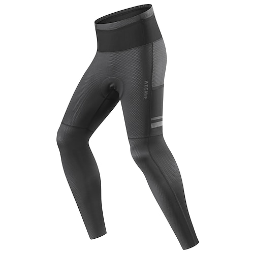 WOSAWE Herren Einfarbig Fahrradhose Fahrradhose Fahrradhosen Fahhrad Strumpfhosen Unterteile Rennpassform Mountainbike MTB Straßenradsport Sport Rutschfester Gurt Reflektierende Streifen Bequem Image