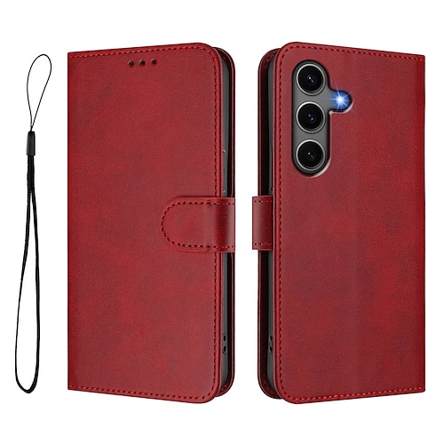 Handy Hülle Handyhüllen Für Samsung Galaxy S26 Ultra Plus S25 S25 Edge S24 S23 Ultra Plus S24 FE S22 Plus Ultra A16 A55 5G A35 5G Brieftaschenhülle Mit Ständer Vollschutz Mit Handgelenkschlaufe Retro Image