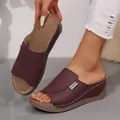 Sandales pour femmes talons décontractés sandales été femme chaussures pantoufles de luxe sandales à talons chaussures à semelles compensées chaussures d'été femmes 2025