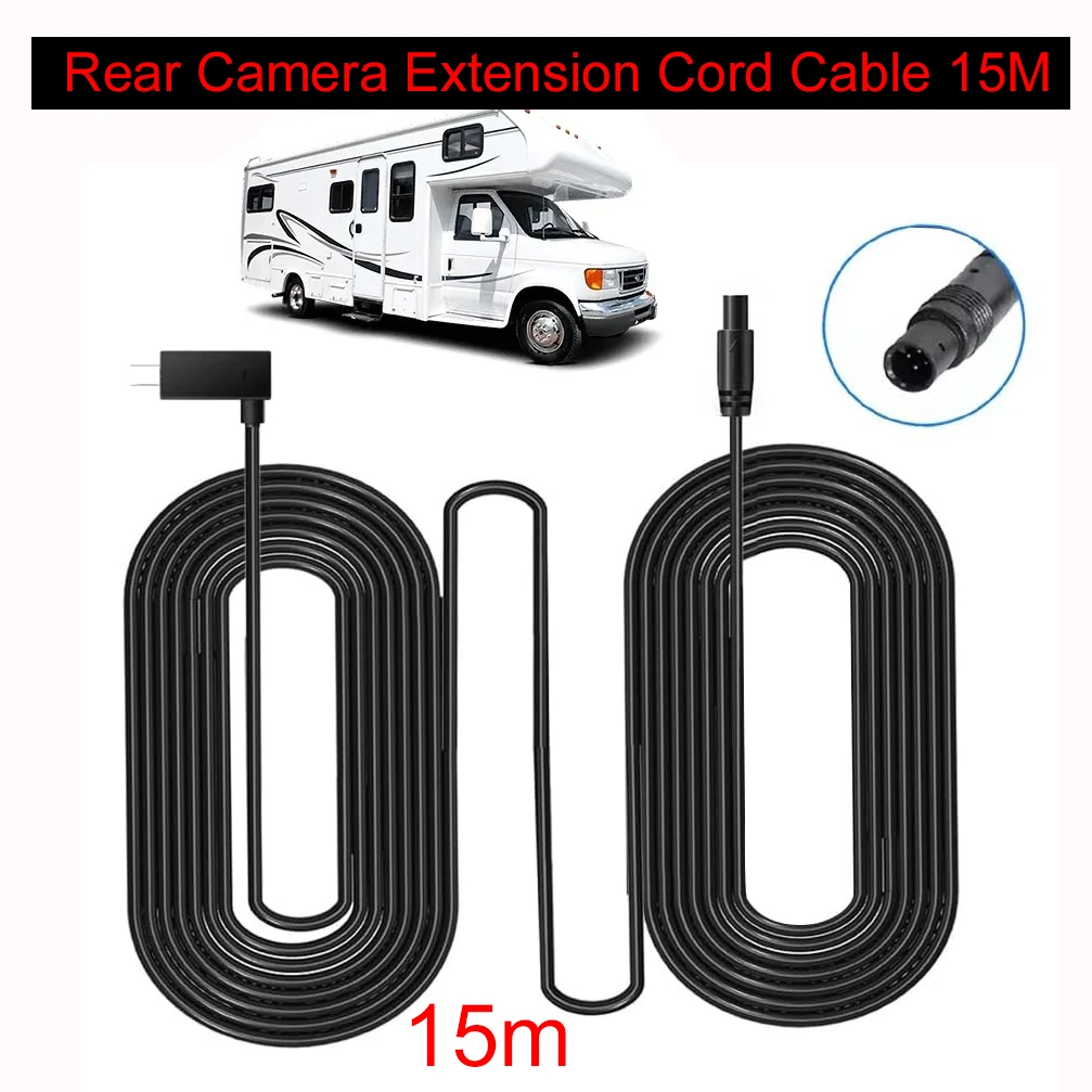 FÜR 70mai Rückfahrkamera-Verlängerungskabel 15 m 50 für 70MAI RC14 RC12 RC11 RC09 RC06 FC02 Rückfahrkamera-Verbindungsleitung Image