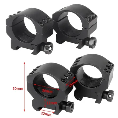 1 Pair 30mm Hunting Rifle Scope Mount Ring 20mm Picatinny Rail Mount Adapter Base Hunting Optical Sight Scope Mount Rings