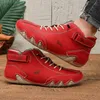 Mokassin Mann Casual Schuhe männer High Top Sneakers Weiche Sohle Frühling Mode Designer Mode Faulenzer Casual Turnschuhe Große Größe