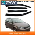 Per VW Touran 5 posti 2006-2015 Accessori auto Finestra Visiere Pioggia Protezione solare Sfiato Vento Deflettore Scudo meteorologico Sottile Modanatura Trim