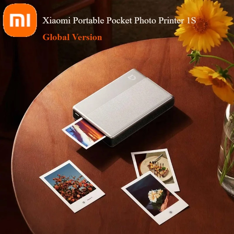 Globale Version Xiaomi Tragbarer Taschenfotodrucker 1S Drahtloser Bluetooth-Thermodruck AR Video ZINK Selbstklebende Farbe Image