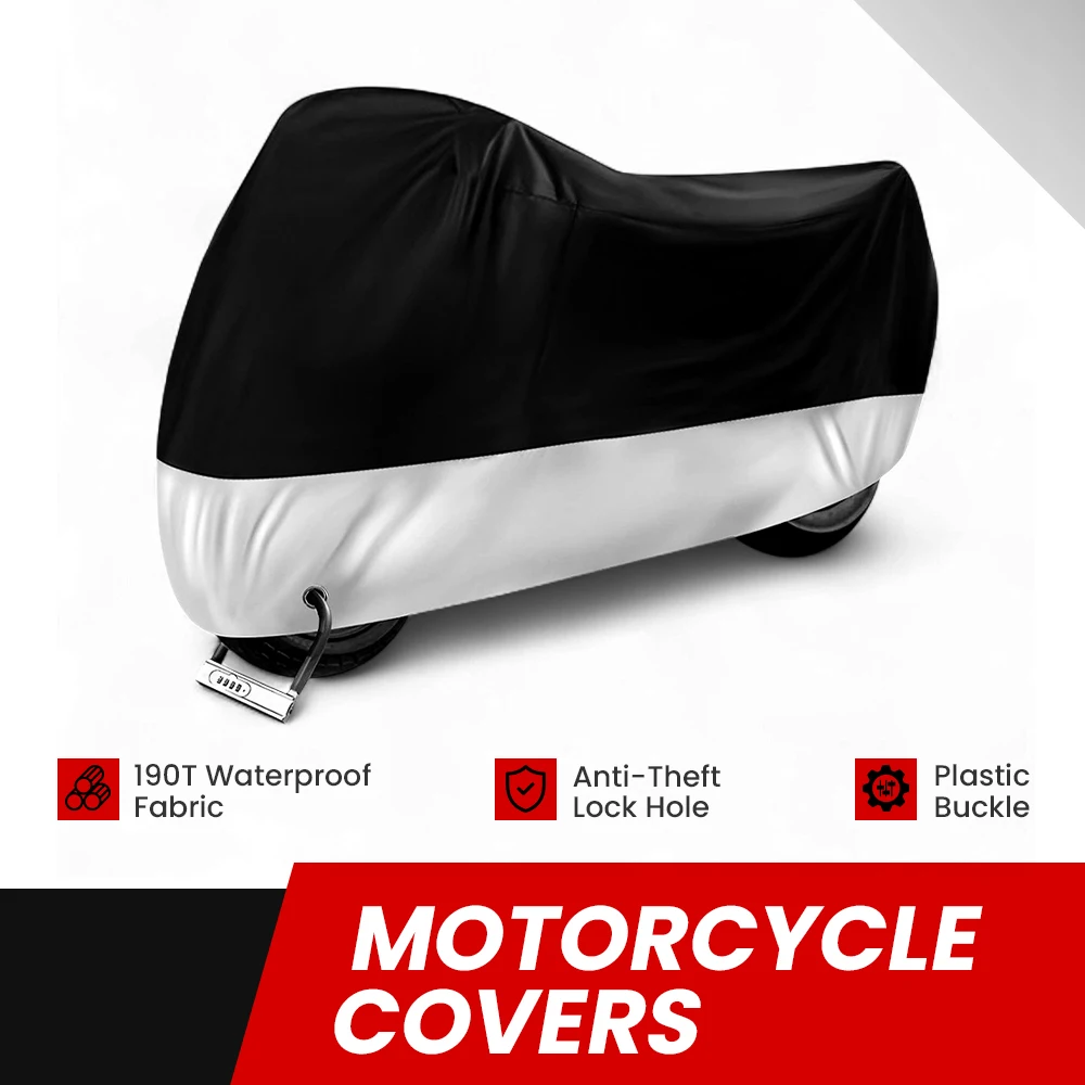 Motorrad Abdeckung Wasserdicht Staubdicht UV Schutz Outdoor Indoor Tragen-beständig Stoff Für HONDA Goldwing GL1800 2018-2022 Image