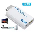 Adattatore compatibile HDMI Full HD per convertitore console Wii con cavo audio video jack da 3,5 mm 720P per display monitor HDTV PC
