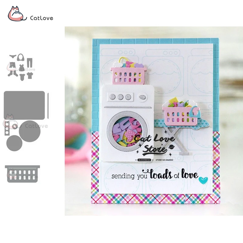 Washing Machine Basket Clothes Metal Cutting Dies Stencil For DIY Scrapbook Paper Card Decorative Craft Dies Embossing Die Cuts