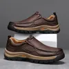 Arbeitsplatz Herrenschuhe Low-Top Outdoor Freizeitschuhe rutschfeste Arbeitsschuhe Vintage Tooling Schuh Mann Echtleder Schuhe Walking