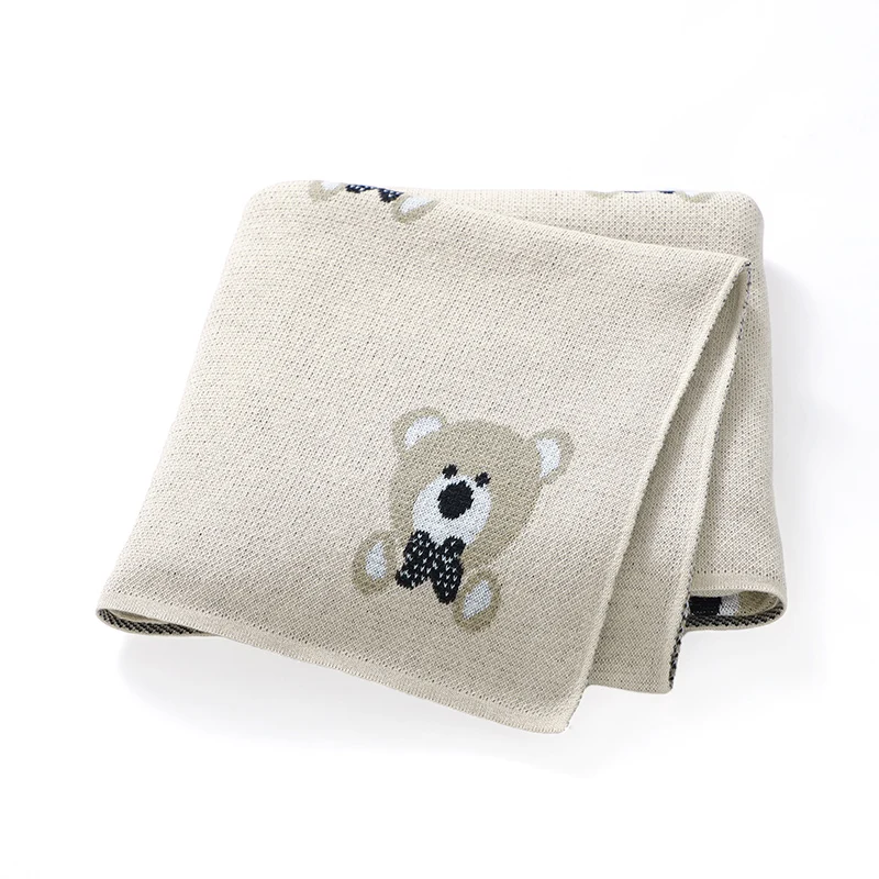 Mehrzweck-Baby-Baumwolldecken für Neugeborene, Jungen, Mädchen, Kinderwagen, Geburt, Wickeltuch, Wiege, Steppdecken, Kleinkind-Wurf-Empfangsmatte, 90 x 70 cm Image