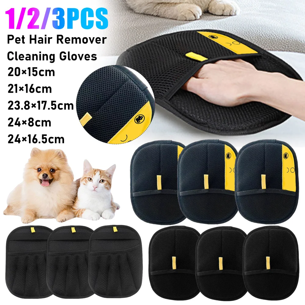 1-3PCS Pet Haarentferner Hund Katze Pflege Reinigung Handschuh Enthaarung Haarentferner Massage Pinsel Tier Liefert katze Zubehör Image