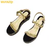 WUYAZQI Slope Heel Sandalen für Damen-Bankettschuhe, elegante Damenschuhe, lässige, große Damensandalen
