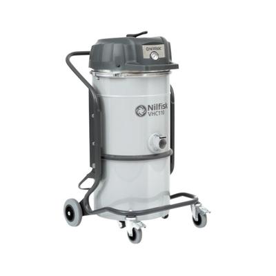 Nilfisk VHC110N AU 9.7 Gallon Steel Compressed Air Industrial Vacuum with HEPA Filtration - 70 CFM