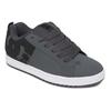 Sneaker DC SHOES "COURT GRAFFIK", Gr. 47, dk grau, schwarz, weiß, Leder, sportlich, Schuhe