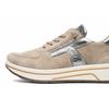 Sneaker ARA "SAPPORO", Damen, Gr. 6 (39), beige (hellbeige, metallic), Veloursleder, Glattleder, sportlich, Schuhe, Plateausneaker, Schnürschuh in Komfortweite H (= sehr weit)