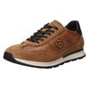 Sneaker BUGATTI, Herren, Gr. 45, braun (cognac), Leder, casual, Schuhe, Halbschuh, Schnürschuh, Freizeitschuh mit dezentem Logo