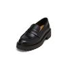 Loafer MARC O'POLO "mit robuster Profil-Laufsohle", Damen, Gr. 40, schwarz, Obermaterial: 100% Leder (Rind), unifarben, Schuhe