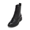 Stiefelette MARC O'POLO "mit praktischem Innenzipper", Damen, Gr. 42, schwarz, Obermaterial: 100% Leder (Schaf), Schuhe