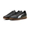 Fußballschuh PUMA "VITORIA II IT", Gr. 42,5, schwarz-weiß (puma schwarz, puma weiß), Synthetik, sportlich, Schuhe, für Halle und Straße