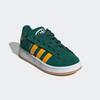 Sneaker ADIDAS ORIGINALS "CAMPUS 00S COMFORT CLOSURE ELASTIC LACE KIDS", Gr. 32, collegiate grün, crew gelb, cloud weiß, Leder, sportlich, Schuhe