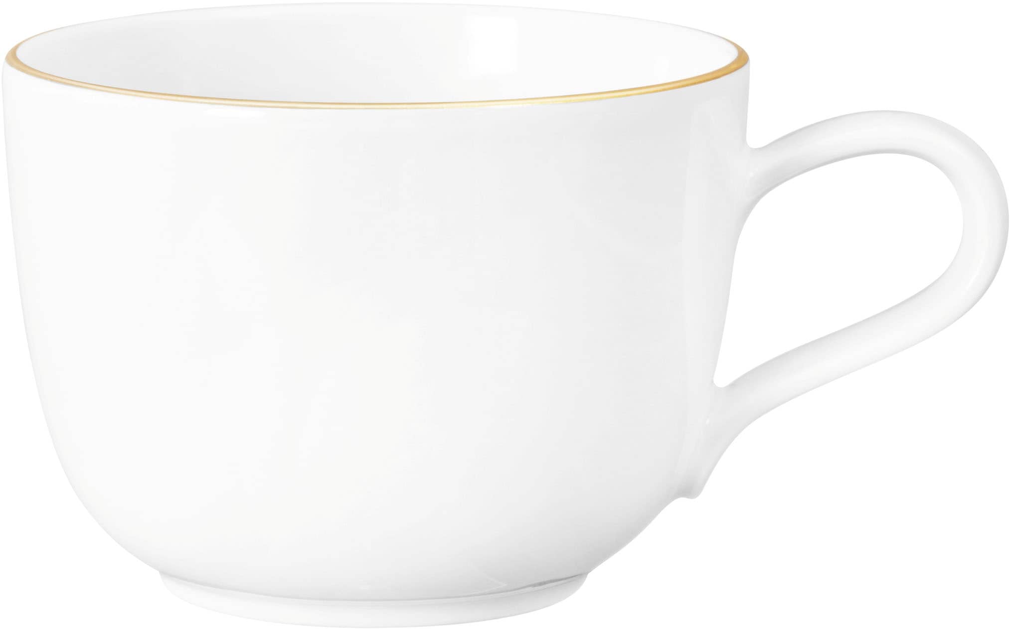 Tasse SELTMANN WEIDEN "Liberty - Goldrand", gold (weiß, goldfarben), B:8,7cm H:6,4cm Ø:11,6cm, Porzellan, Trinkgefäße, Kaffeeobertasse 0,26 l Image