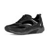Keilsneaker GABOR ROLLINGSOFT, Damen, Gr. 39, silber (schwarz, silberfarben), Ziegenveloursleder, Kalbsleder, Lackleder, Textil, sportlich, Schuhe, Freizeitschuh, Halbschuh, Schnürschuh mit herausnehmbarem Fußbett