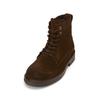Stiefelette MARC O'POLO "aus softem Velours-Rindleder", Damen, Gr. 44, braun (schwarz earth), Obermaterial: 100% Leder (Rind), unifarben, Schuhe