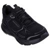 Sneaker SKECHERS "EDGERIDE-SILVER ECLIPSE", Damen, Gr. 40, schwarz, Lederimitat, Mesh, unifarben, sportlich, Schuhe, Retro Sneaker, Schnürschuh mit Metallic-Besätzen